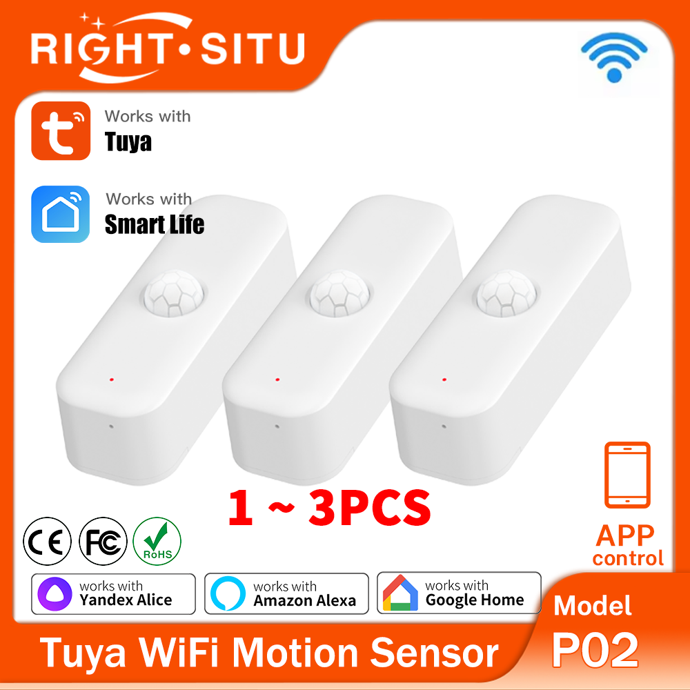 Smart Home Wiser - 1~3 szt. Czujnik ruchu Tuya WiFi