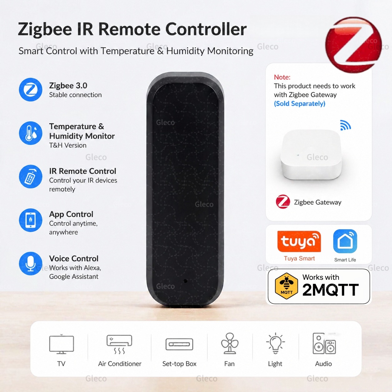Universal Remote Smart Home - Uniwersalny pilot inteligentny Zigbee Smart IR