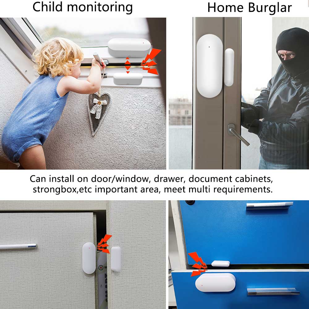 10 SZTUK Bezprzewodowy Czujnik – Wireless Door Sensor recenzja i cena